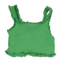 Zelený rebrovaný crop top zn. Matalan