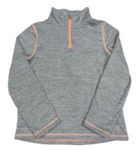 Sivá melírovaná thermo mikina H&M