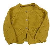 Medový prepínaci sveter s 3D bodky Tu