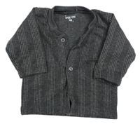 Sivo-čierne pruhované prepínaci tričko