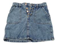 Modrá melírovaná riflová suně s vreckami Denim Co.