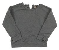 Tmavosivá trblietavá mikina Tu