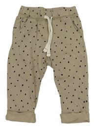 Béžové bodkovaná é tepláky Lupilu