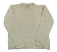 Smotanový žinylkový sveter
