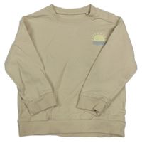 Svetlobéžová ľahká mikina s nápisom Tu