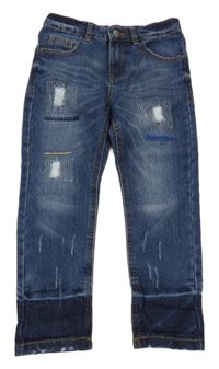 Tmavomodré skinny rifle s prošoupáním Pep&Co