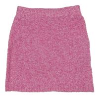 Ružová melírovaná pletená sukňa Primark