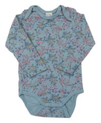 Modro-ružové kvetované body