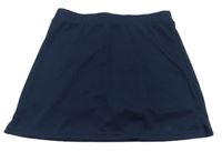 Tmavomodrá tenisová sukňa s všitými kraťasy