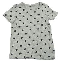Sivé tričko s hviezdami H&M