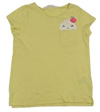 Žluté tričko s muffinem H&M