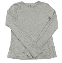 Světlešedé melírované triko H&M