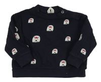 Tmavomodrá mikina s medvedíkmi