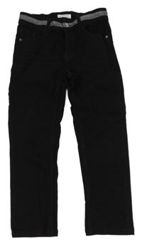 Čierne rifle s pruhom