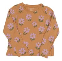 Oranžové kvetované tričko Primark