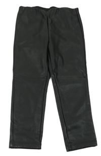 Černé koženkové zateplené legíny S. Oliver