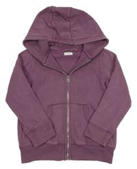 Fialová prepínaci mikina s palmou a kapucňou Next