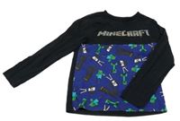 Černo-modré triko - Minecraft Nutmeg