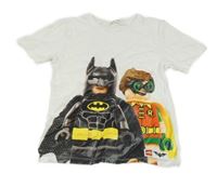 Biele tričko s Batmanem a Robinem H&M