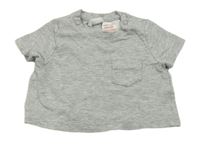 Svetlosivé melírované tričko H&M