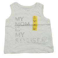 Nové - Biele tielko s nápisom Primark