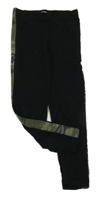 Černé legíny s army pruhy E-Vie