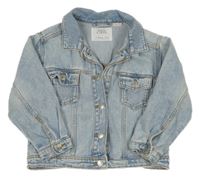 Světlemodrá riflová bunda Zara