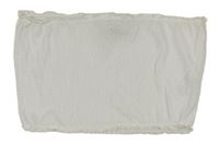Biely rebrovaný bandeau top New Look