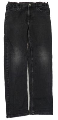 Tmavosivé slim fit rifle H&M