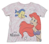 Světlerůžové batikované tričko s Ariel Primark