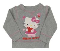 Sivá mikina s Hello Kitty
