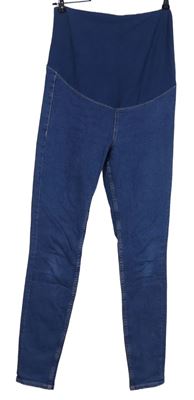Dámske modré tehotenské é džegíny H&M