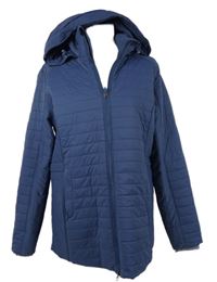 Dámska tmavomodrá šušťáková zateplená bunda s kapucňou Zero Restriction