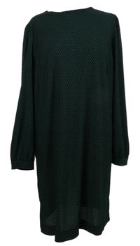 Dámske zeleno-čierne vzorované šaty Next