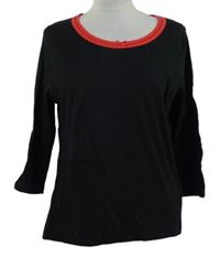 Dámské černo-červené triko M&S