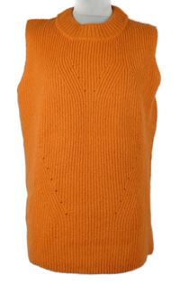 Dámska oranžová svetrová vesta Tchibo