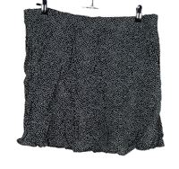 Dámska čierno-biela bodkovaná sukňa Papaya