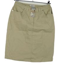 Dámska béžová rifľová púzdrová sukňa Damart