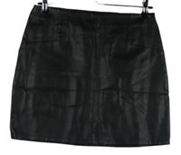 Dámska čierna koženková sukňa Primark