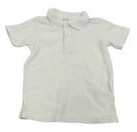 Biele polo tričko H&M
