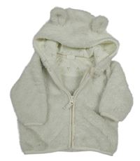 Smotanová chlpatá prepínaci mikina s kapucňou zn. Next