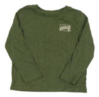 Khaki triko s nápisem Kiki&Koko