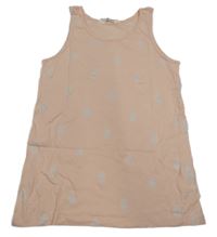 Ružový top s ananásmi H&M