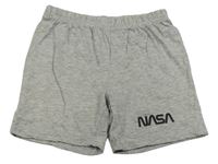 Šedé bavlněné kraťasy NASA