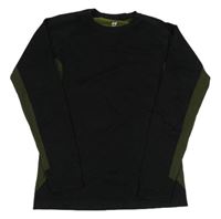 Černo-khaki spodní funkční triko H&M