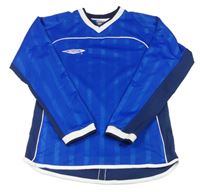 Cobaltově modré pruhované sportovní triko Umbro
