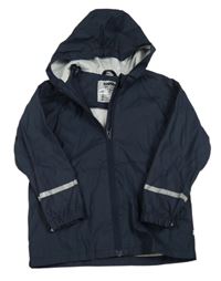 Tmavomodrá nepromokavá bunda s kapucňou zn. Lupilu