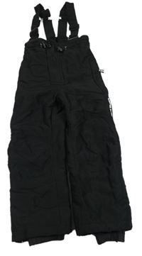 Černé zateplené oteplovačky s kšandami