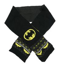 Černo-žlutá pletená šála s Batmanem H&M