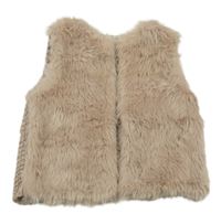 Pudrová kožešinovo/pletená vesta Primark